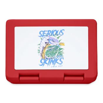 Serious About Blue Tongue Skinks Since 1937 - Lunchbox - red - Front