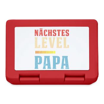 Gamer NEXT LEVEL DAD Funny - Lunchbox - red - Front