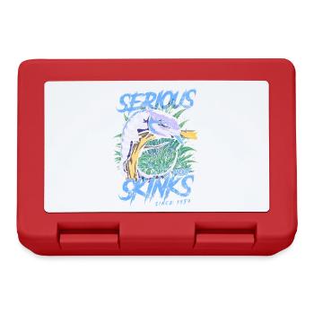 Serious About Blue Tongue Skinks Since 1959 - Lunchbox - red - Front
