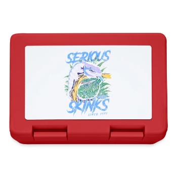 Serious About Blue Tongue Skinks Since 1971 - Lunchbox - red - Front