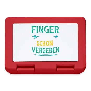 Malle HANDS OFF FORGIVEN Funny - Lunchbox - red - Front