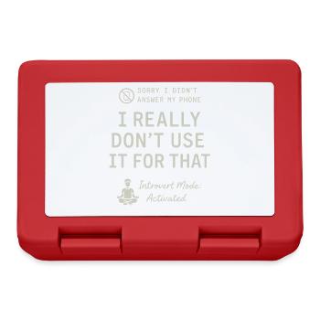 Sorry I didn't answer my phone - Lunchbox - red - Front