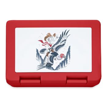 Skeleton chevauche le vautour - Boîte à goûter - rouge - Devant