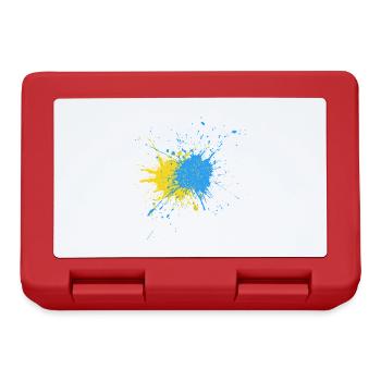 Kreativer Farbschlag Design - Brotdose - Rot - Vorne