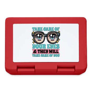Optometrist Take Care Of Your Eyes Ophthalmologist - Lunchbox - red - Front