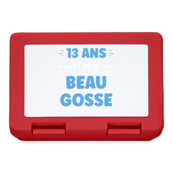 13 years old already handsome - Lunchbox - red - Front