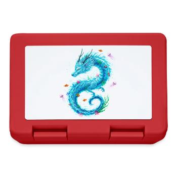 Water dragon with sea creatures - Lunchbox - red - Front