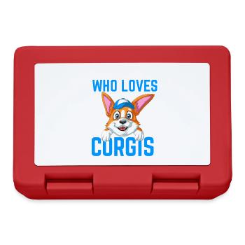 Just a Boy Who Loves Corgi - Lunchbox - red - Front