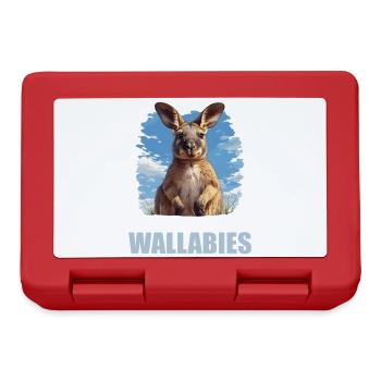 Wallabys Wallaby - Brotdose - Rot - Vorne