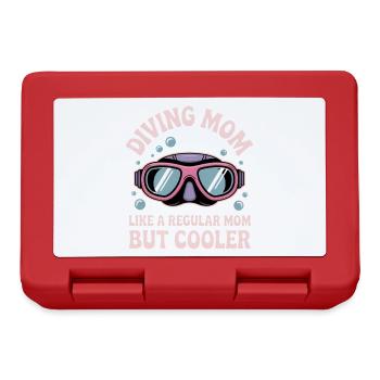 Diving Saying Mom Funny Diving Gift - Lunchbox - red - Front