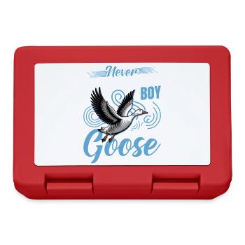 Funny Bird Goose - Lunchbox - red - Front