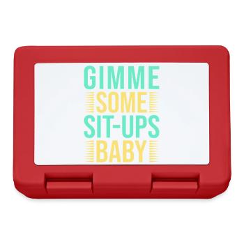Fanatiques de fitness Quelques abdominaux Bébé Gymnastique suédoise - Boîte à goûter - rouge - Devant