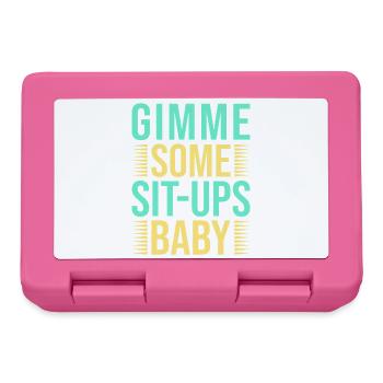 Fanatiques de fitness Quelques abdominaux Bébé Gymnastique suédoise - Boîte à goûter - rose - Devant
