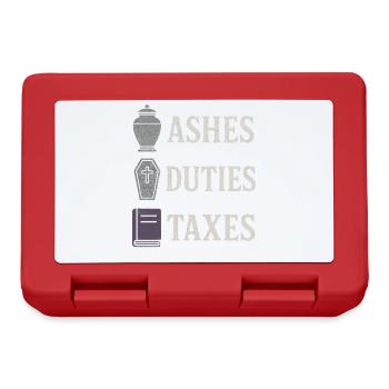 Corpse Science Dark Humor Death Positive - Lunchbox - red - Front