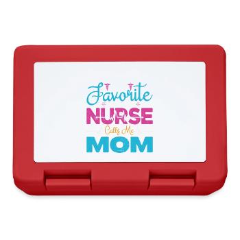 Mom Proud Nurse Mom Gifts - Lunchbox - red - Front