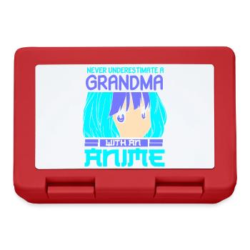 Anime Manga Otaku Kawaii Japan Cosplay Großmutter - Brotdose - Rot - Vorne
