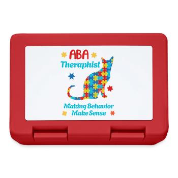 Autism Team: Strong Together - Lunchbox - red - Front