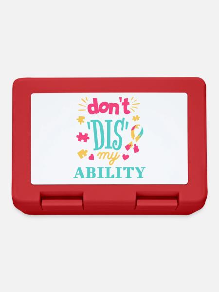 Acceptance instead of prejudice - Lunchbox - red