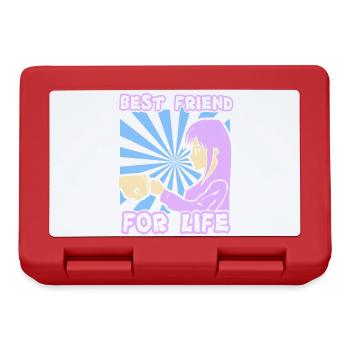 Anime Manga Otaku Kawaii Best Friends Cosplay - Lunchbox - red - Front
