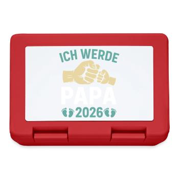 Father-to-be I WILL BE A DAD 2026 Funny - Lunchbox - red - Front