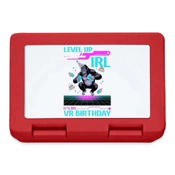Anniversaire Gamer VR - Boîte à goûter - rouge - Devant