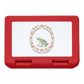 Frog and mushrooms starry sky - Lunchbox - red - Front