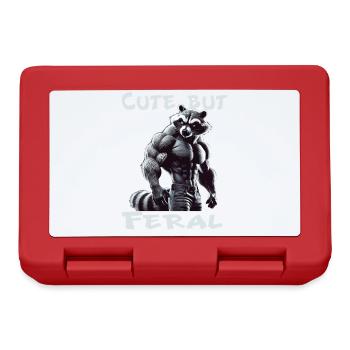 Raccoon Muscle Feral - Lunchbox - red - Front