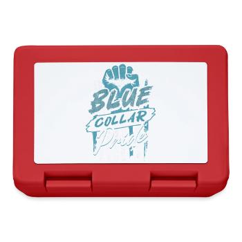 Col bleu Ouvrier Ouvrier du bâtiment - Boîte à goûter - rouge - Devant