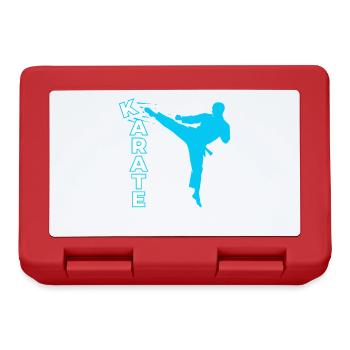 Karaté, Karaté Combattant, Arts martiaux, Karaté Kick - Boîte à goûter - rouge - Devant