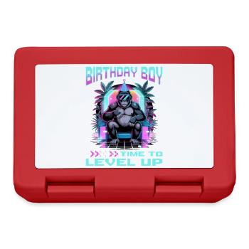 Anniversaire Gamer VR - Boîte à goûter - rouge - Devant