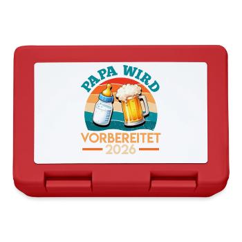Father-to-be DAD IS PREPARED 2026 - Lunchbox - red - Front