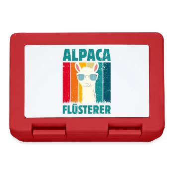 Alpaca Fan ALPACA FLÜSTERER Lama Lustiges - Lunchbox - red - Front