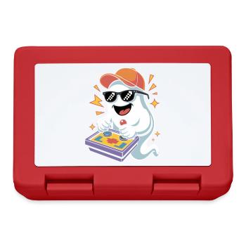 Retro Gamer Halloween Ghost - Lunchbox - red - Front