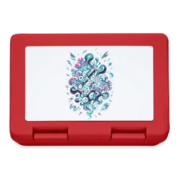 AI Abstract Coral - Lunchbox - red - Front