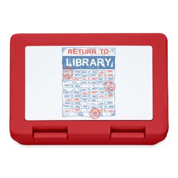 Library Day Librarian Reading Librarian - Lunchbox - red - Front