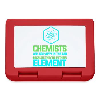 Chimie Chimiste Professeur de chimie - Boîte à goûter - rouge - Devant