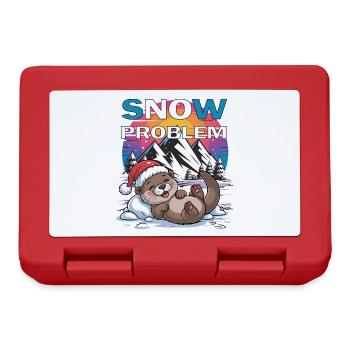 Santa Funny Christmas Christmas with Saying - Lunchbox - red - Front