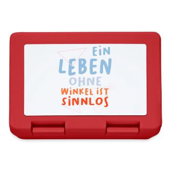 Math Teacher Geometry School Mathematics - Lunchbox - red - Front