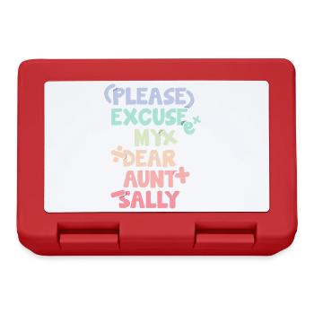 Funny Math Sayings Math Teacher - Lunchbox - red - Front
