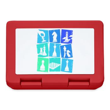 Chess Chess Players Kids Boys Men - Lunchbox - red - Front