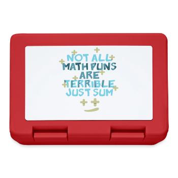 Math Teacher Geometry School Mathematics - Lunchbox - red - Front