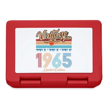 1965 Vintage Anniversaire Original Retro Cadeau - Boîte à goûter - rouge - Devant