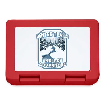 Winterwanderwege endloses Wanderabenteuer - Brotdose - Rot - Vorne