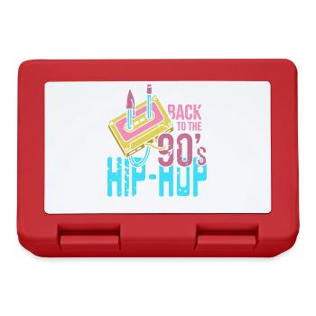 Rewind 90s Beat Rhythm Cassette Culture Sound - Brotdose - Rot - Vorne