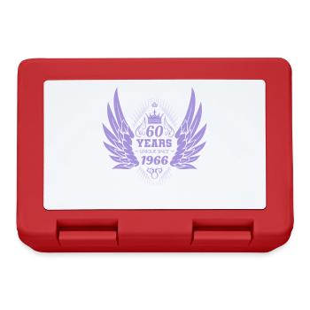 60 Years Unique Vintage Angel Crown Wings - Lunchbox - red - Front