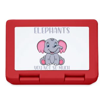 Elephants - Lunchbox - red - Front