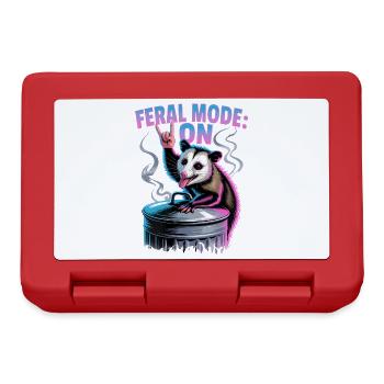 Funny Opossum - Lunchbox - red - Front