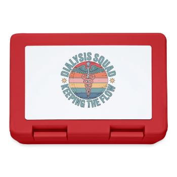 Dialysis Nurse Dialysis Squad Keeping Nurse Life - Lunchbox - red - Front