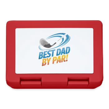 Meilleur papa sur le terrain de golf – Meilleur papa par par - Boîte à goûter - rouge - Devant