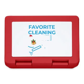 Santa's Favorite Cleaning Lady - Lunchbox - red - Front